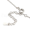 Magnetic Folding Twist Ring Cubic Zirconia Pendant Necklace NJEW-F316-03P-3