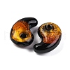 Luminous Handmade Silver Foil Lampwork Beads LAMP-F022-05E-4
