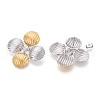 304 Stainless Steel Stud Earrings EJEW-N059-17GP-2