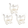 Natural White Shell Pendants SSHEL-N038-05A-01-1