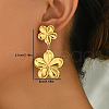 Stylish Stainless Steel Retro Flower Dangle Stud Earrings DL6175-2-3