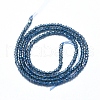 Electroplate Glass Beads Strands GLAA-F079-A-FR19-2
