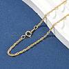 Brass Singapore Chain Necklaces for Women Men NJEW-Z068-13G-3
