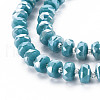 Electroplate Glass Beads Strands EGLA-N041-009-4