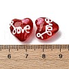 Glass Enamel Beads GLAA-Q125-01B-5