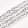 Brass Cable Chain Necklaces X-MAK-T006-05B-3