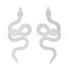 Non-Tarnish 304 Stainless Steel Filigree Big Pendants STAS-S118-062-2