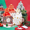 SOFPLATE 12Pcs 4 Styles Christmas Theme Paper Fold Gift Boxes CON-SP0001-02-4