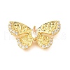 Brass Pave Clear Cubic Zirconia Links KK-D356-20G-1