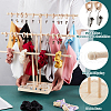   1 Set 3 T-Bar Pine Wood Jewelry Organizer DIY-PH0022-94-3