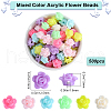 SOFPLATE 500Pcs Opaque Acrylic Beads MACR-SP0001-09-2