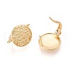 Brass Hoop Earring Finding KK-N261-33G-2