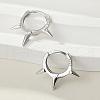 Anti-Tarnish Rhodium Plated 925 Sterling Silver Hoop Earrings KJ0838-2-2
