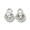 Rack Plating Alloy Rhinestone Charms FIND-M014-16C-P-1
