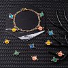 20Pcs 4 Colors Alloy Enamel Pendants ENAM-FS0001-07-6
