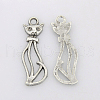 Tibetan Style Alloy Kitten Pendants X-LF10383Y-1
