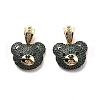 Brass Cubic Zirconia Pendants KK-G446-18G-02-2