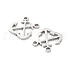 Non-Tarnish 316 Surgical Stainless Steel Charms STAS-Q314-22P-2