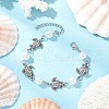 Ocean Series Alloy Tortoise Link Bracelets BJEW-JB11840-02-1