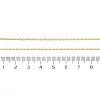 Brass Cable Chain Necklaces for Women Men KK-B129-30G-5