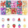  150~180Pcs 10 Styles Handmade Polymer Clay Beads CLAY-NB0001-38-1