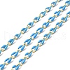 Brass Enamel Curb Chains CHC-C003-13G-10-1