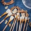 Gorgecraft 9pcs 9 style Wooden Paint Brush AJEW-GF0003-51-4