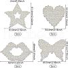 Fingerinspire 12Pcs 4 Style Glass Hotfix Rhinestone DIY-FG0002-64-2