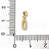 925 Sterling Silver Micro Pave Clear Cubic Zirconia European Dangle Charms STER-A045-01G-0-3