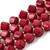 Natural Quartz Dyed Beads Strands G-U023-A02-07-2