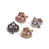 Brass Micro Pave Cubic Zirconia Charms ZIRC-L091-048-1
