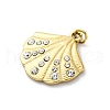 304 Stainless Steel Crystal Rhinestone Pendants STAS-E550-13G-2