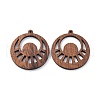 Walnut Wood Laser Cut Pendants X-WOOD-Q051-05J-1