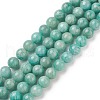 Natural Amazonite Beads Strands G-F461-12-8mm-01-1