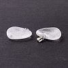 Natural Quartz Crystal Pendants G-G956-B56-FF-3