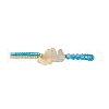 Faceted Bicone Glass with Round Glass Seed Beads Braided Bead Bracelets BJEW-MZ00164-03-2