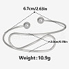 Exaggerated 304 Stainless Steel Open Cuff Bangles PA0789-1-2
