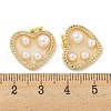 Rack Plating Brass Micro Pave Cubic Zirconia Pendants KK-C059-06G-3