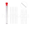 Stainless Steel Collapsible Big Eye Beading Needles SENE-PW0013-02K-1