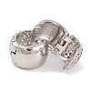 Rack Plating Brass Cubic Zirconia Earrings EJEW-S219-12P-02-2