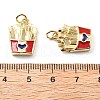 Brass Pendants KK-H002-07E-G-RS-3