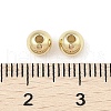 Rack Plating Brass Round Beads KK-A235-01G-04-2