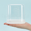 Transparent Plastic Minifigure Display Cases ODIS-WH0029-71-3