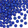 SUNNYCLUE 120Pcs Pave Disco Ball Beads RB-SC0001-13C-1