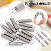Unicraftale 12Pcs 201 Stainless Steel Spring Hangers STAS-UN0059-59-5