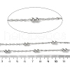 304 Stainless Steel Chains with Beads CHS-F020-09P-2