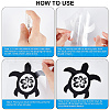 Gorgecraft 8 Sheets 4 Style Turtle & Infinity Laser Style PET Waterproof Self-Adhesive Stickers STIC-GF0001-01A-3