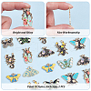   20Pcs 10 Styles Insect Series Alloy Enamel Pendants ENAM-PH0002-83-4