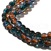 Crackle Glass Beads Strands X-CCG-C002-8mm-08-3