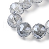 Transparent Electroplate Glass Beads Strands EGLA-N002-34H-F03-3